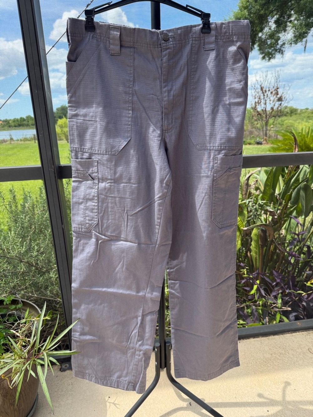 Carhartt Men's Light Gray Scrub Utility Cargo Pants
